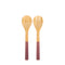 Bamboo Salad Servers, Lilac