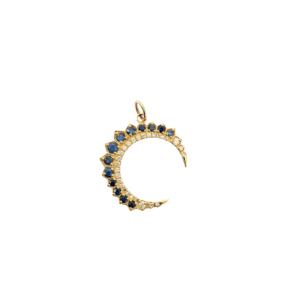 Waning Moon Charm, Sapphire