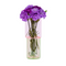 Watermelon sugar duo vase with purple flowers