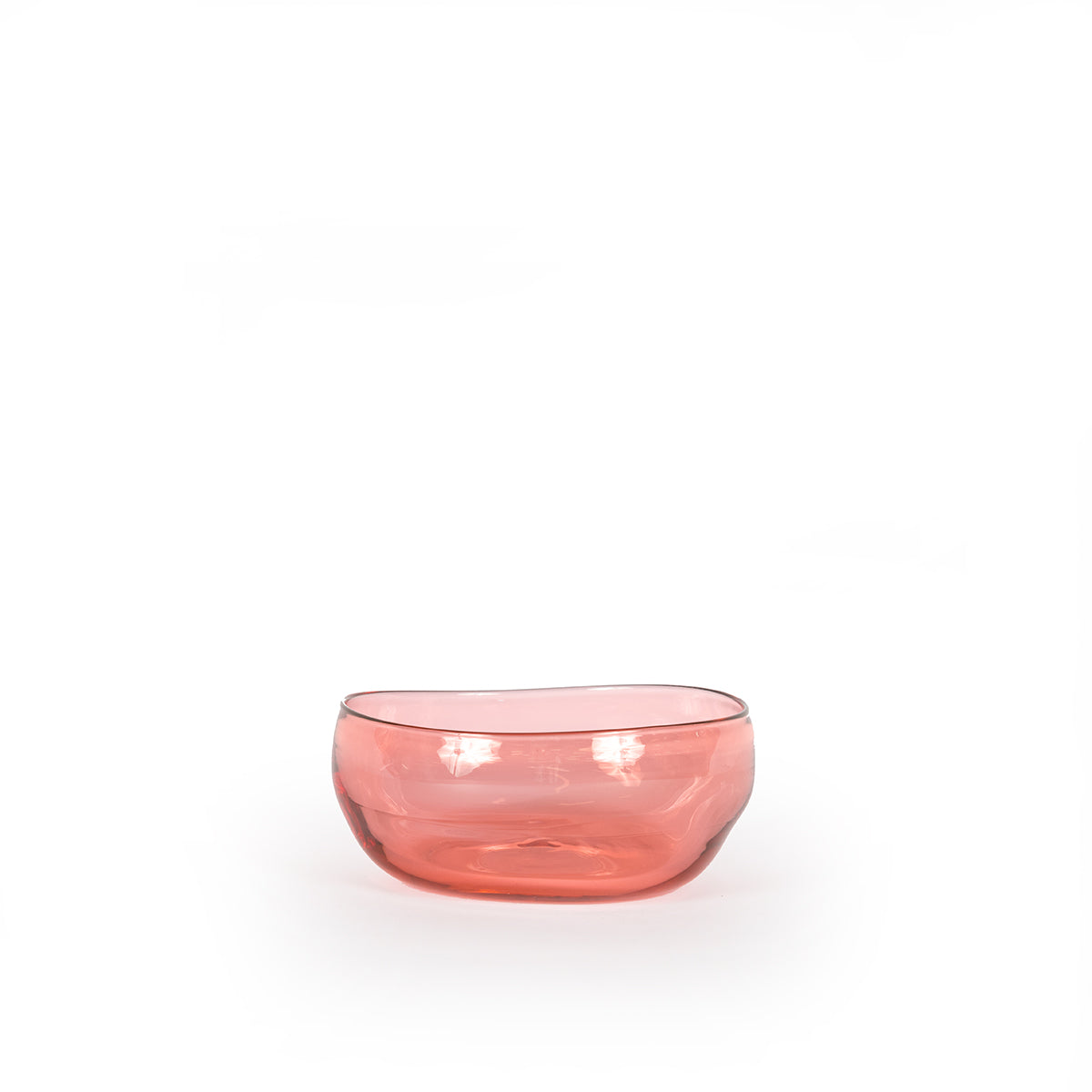 Burnt Orange Glass Small Stacking Bowl