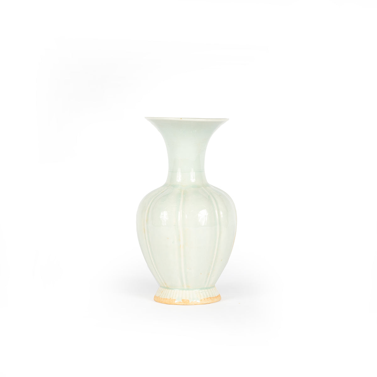 Celadon Fluted Vase